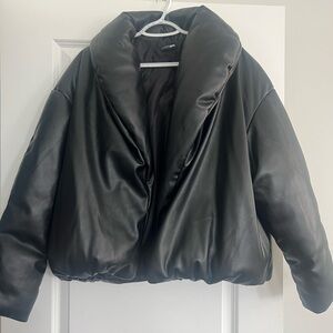 Fashion Nova Black Puffer Jacket